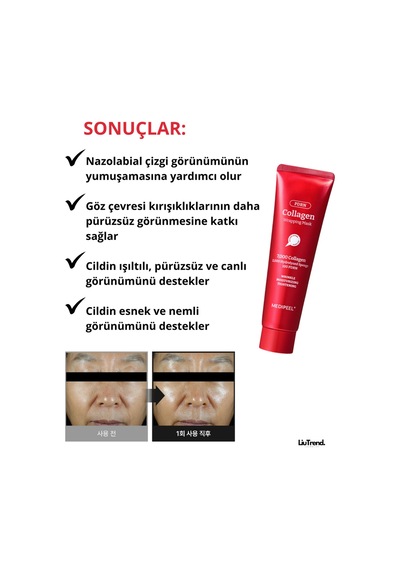 Medipeel Collagen Glow Wrapping Mask 100 Ml Cilde Işıltı Kazandıran, Spiküller Ve Pdrn İçeren Film Maskesi