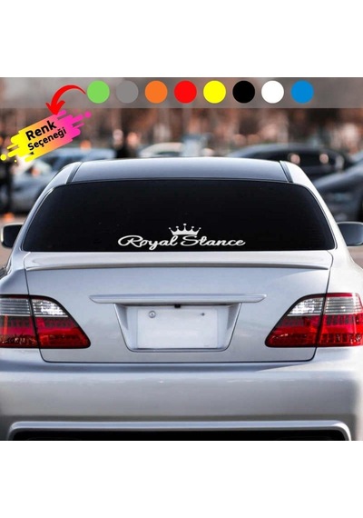Royal Stance Taçlı Oto Sticker