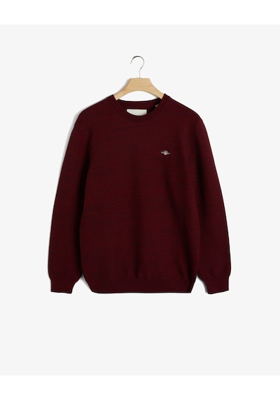 Gant Erkek Regular Fit Bisiklet Yaka Logolu Kazak-bordo Bordo Gant Erkek Regular Fit Bisiklet Yaka Logolu Kazak-bordo Bordo