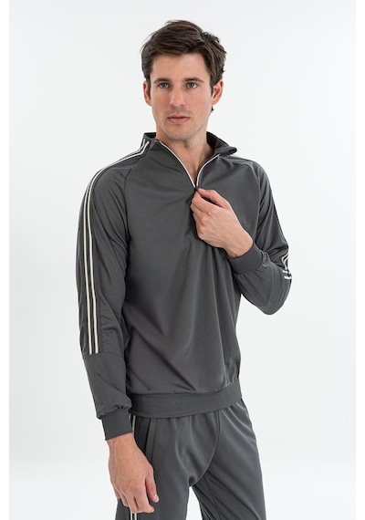 Maraton Comfort Erkek Dik Yaka Antrasit- Sweatshirt Antrasit-