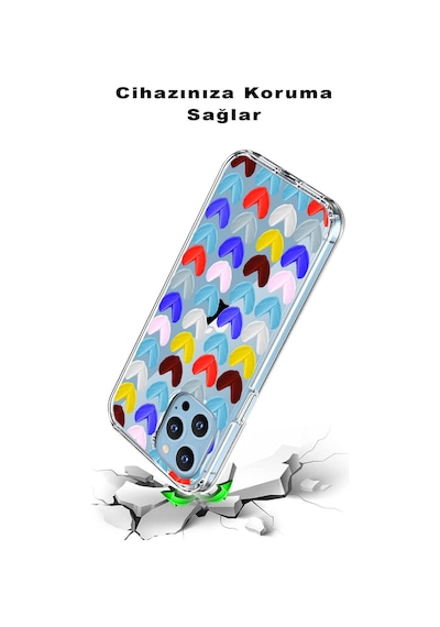 Xiaomi Mi 9 İle Uyumlu 1mm Slim Fit Water Color 1 Baskılı Şeffaf Kılıf