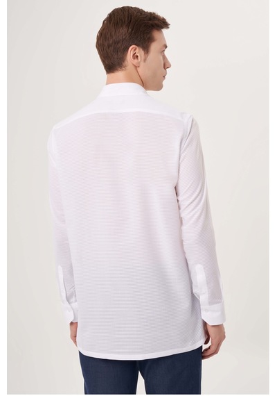Bisse Erkek Regular Fit Spor Gömlek Beyaz Gm23y231089 D01 Beyaz