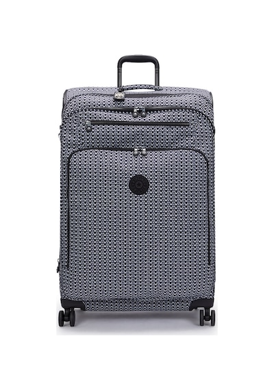 Kipling Kıplıng New Youri Spin L Büyük Boy Tekerlekli Valiz Siyah Sıgnature Prınt