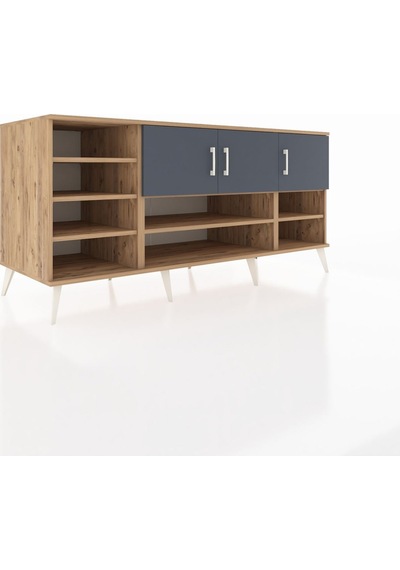 Kronos Konsol 9 Raflı 3 Kapaklı 176x59x83 Çam-antrasit/çam Antrasit/çam Kronos Konsol 9 Raflı 3 Kapaklı 176x59x83 Çam-antrasit/çam Antrasit/çam