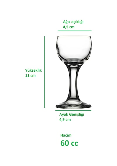 44134 Bistro Likör Bardağı - 60 Cc - 12 Adet