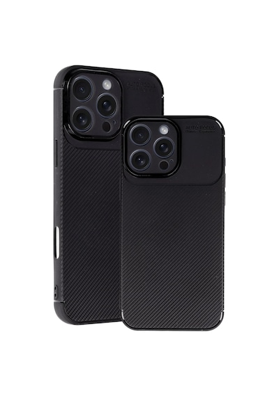 Mey İthalat İphone 16 Pro Max Kılıf Auto Focus Karbon Kapak - Siyah