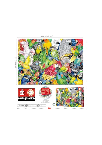 Educa 500 Parça Papağanlar / Parrots Puzzle - 19547