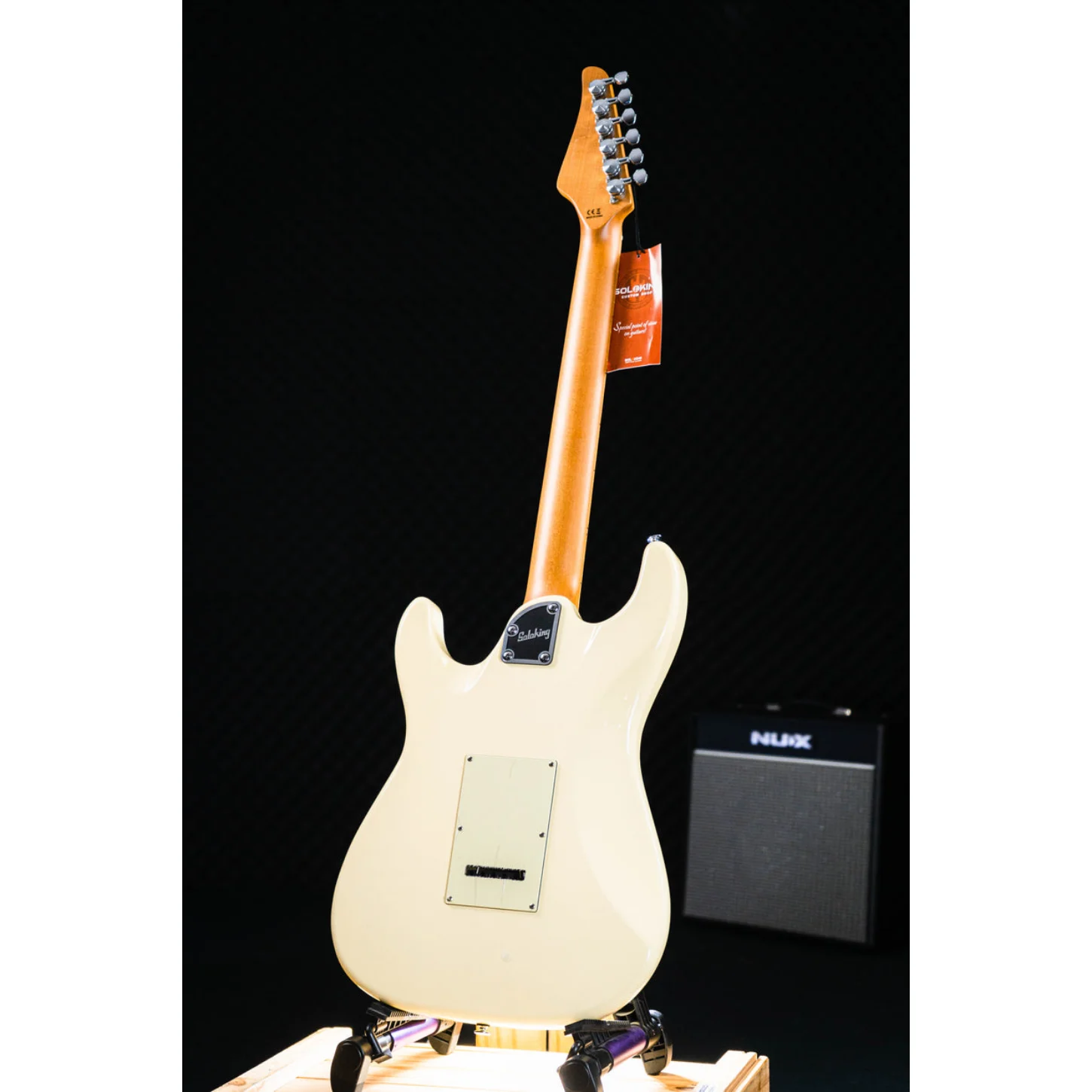 Soloking Ms-1 Classic İn Vintage White With Roasted Maple Neck And Fb W/gigbag
