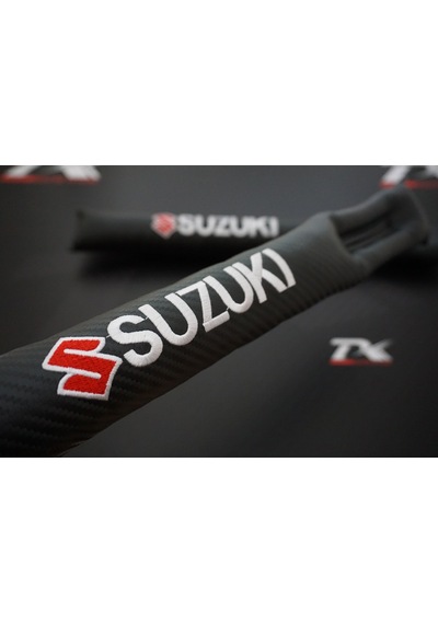 Suzuki Logo Karbon Desen Koltuk Arası Fitili 2 Li Set New Style