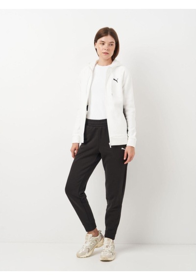 Puma Classic Hooded Tracksuit Fl Kadın Polar Kapüşonlu Eşofman Takımı Beyaz