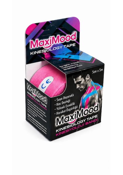 Maximood Kinesiyoloji Bandı 5cm X 5m - Pembe