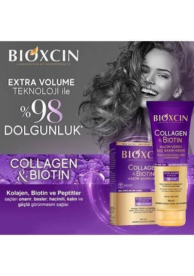 Hacim Verici Kolajen & Biotin Saç Bakım Seti 3 X 300 Ml Şampuan + Hacim Verici Saç Kremi Tüm Saç Tipleri