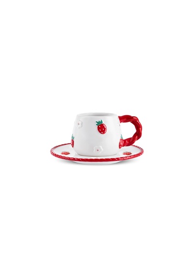 Karaca Berrybloom 2 Kişilik Kahve Fincan Takımı 100 Ml Kırmızı
