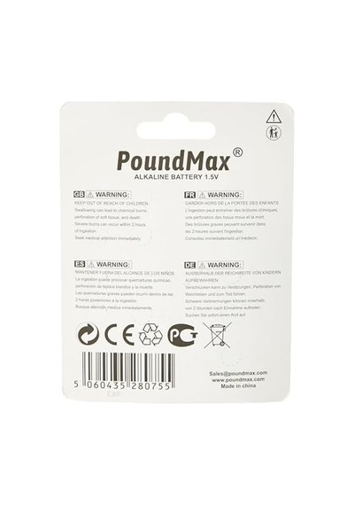 20 X Poundmax Lr44 Ag13 1,5 V Poundmax Alkalin Düğme Pil, Cıvasız, Sızdırmaz, Uzun Süreli Dayanıklılık, Oyuncaklar, Ölçüm Cihazları Ve Hesap Makineleri İçin A76, G13, L1154, Sr44, G13a İle Uyumlu