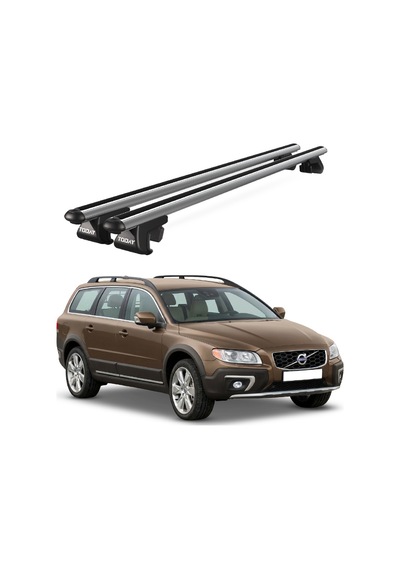 Venüs Volvo Xc70 2007-2013 Uyumlu Gri Ara Atkı Port Bagaj Tavan Barı