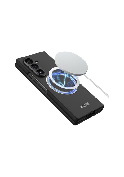 Galaxy Uyumlu Z Fold 8 Ultra Kılıf Wireless Şarj Özellikli Pazarplus Kıpta M-safe Kılıf Titanyum