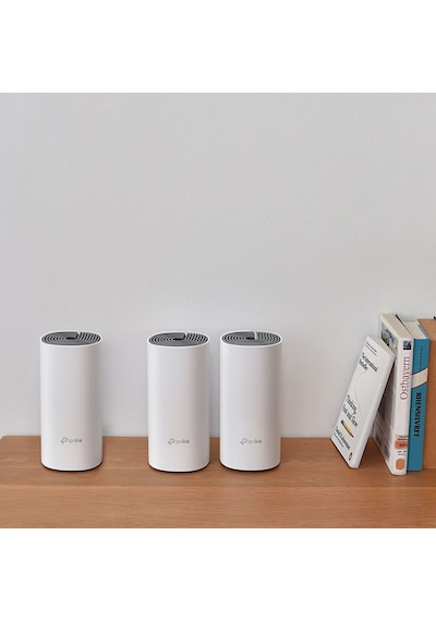 Tp-lınk Deco E4 3-pack , Ac1200 Mbps, 10/100mbps Port, 370 M²'ye Kadar Kapsama, Wi-fi Mesh Sistemi