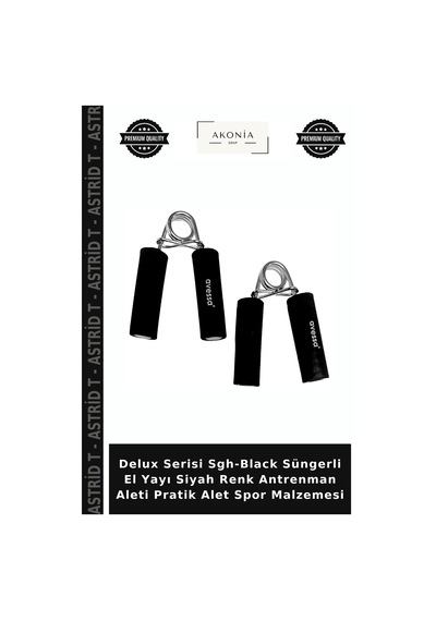 Delux Serisi Sgh-black Süngerli El Yayı Siyah Renk Antrenman Aleti Pratik Alet Spor Malzemesi Belirtilmemiş