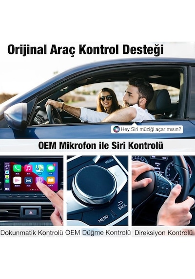Polham Araç İçi İphone Cihazlar İçin Kablosuz App CAR PLAY Adap