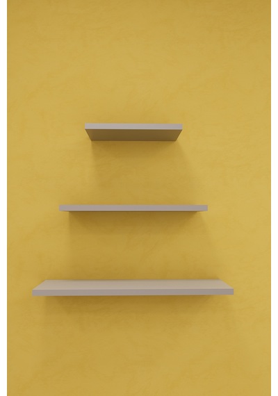 Asra Trend Modern 3'lü Uçan Raf Çok Amaçlı Duvar Rafı Organizer %100 Mdf Kitaplık Mutfak Banyo Rafı Drf05 Gri