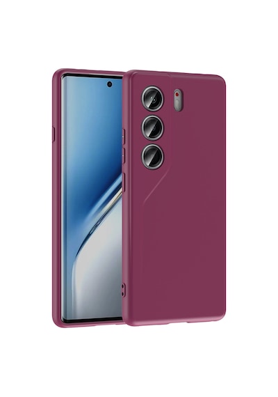 Zore Tecno Camon 40 4g Kılıf Nvth Mara Lansman Kapak - Koyu Mor