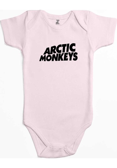 Zepplin Giyim Arctic Monkeys Logo Pembe Bebek Body Zıbın