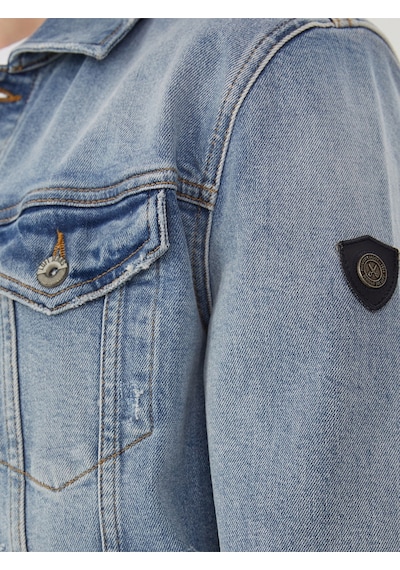 Slim Fit Erkek Ceket Denim