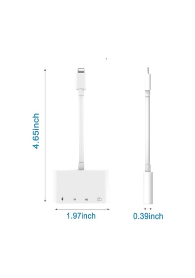 Ancheyn Lightning To Usb Lightning Micro Sd Tf Kart Okuyucu Çevirici Dönüştürücü Adaptör 4333