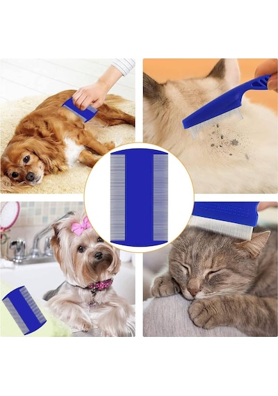 Evcil Hayvan Tarak Seti 4'lü Bit Tarağı Ked Köpek Tüyüne Uygun