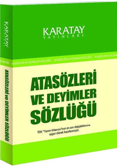 Karatay 4E Sözlük Atasözleri Ve Deyimler Karton Kapak  olacak