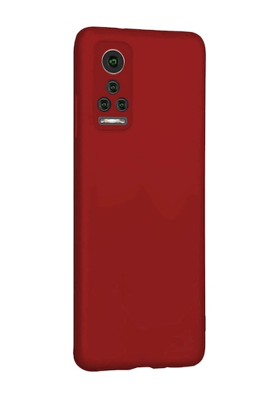 General Mobile Gm 22 Pro Kılıf Kamera Korumalı Silikon Rubber Arka Kapak Kırmızı