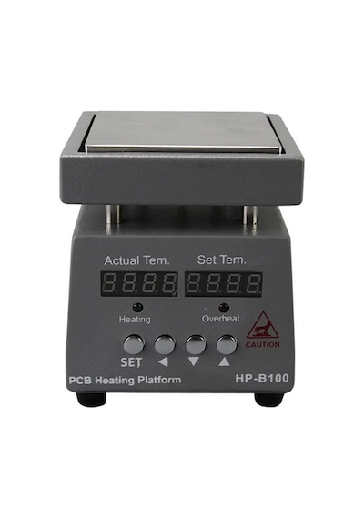Protools Pcb Alt Isıtıcı - Dijital Sıcak Plaka Sabit Sıcaklık Lehimleme İstasyonu 100 x 100 MM