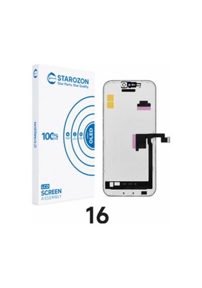 Starozon - Apple iPhone Uyumlu 16 Soft-oled Ekran Panel
