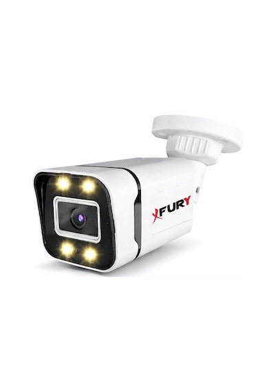 Fury 4 Ultra Warm Led Gece Renkli Görüntü Güvenlik Kamerası Dış Mekan Su Geçirmez