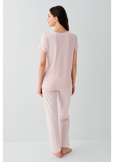 Arnetta Kadın Pembe Pijama Takım Ar3593-s-v1 Pembe