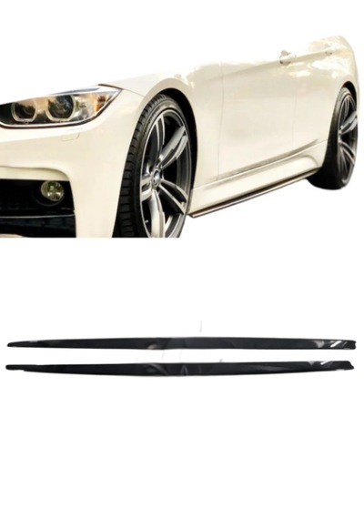 5 Adet Bmw F30 Marşpiyel Altı Bıçak Parlak Siyah