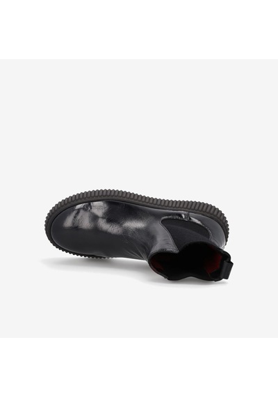 Nero Black Bot Kadın 40s5 Frau Ortıseı Chelsea Boot Wıth Platform siyah