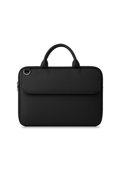 Macbook Uyumlu Pro 16" M1 Max 2021 Lyrne Laptop Ve Evrak Çantası Siyah