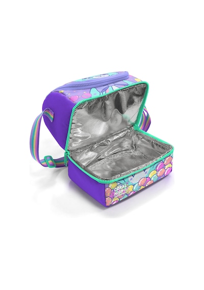 Coral High Kids Milka Şeker Ayıcık Desenli Thermo İki Katlı Beslenme Çantası 37202 124-Pembe