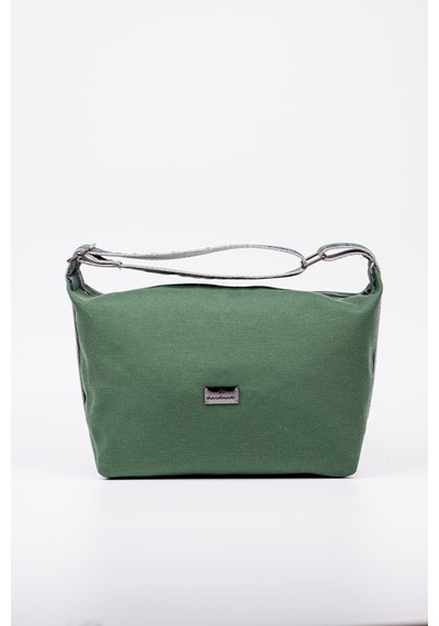 Fabric Craft Bag El Çantası Duck Kumaş Yeşil Ayarlanabilir Askılı Haki