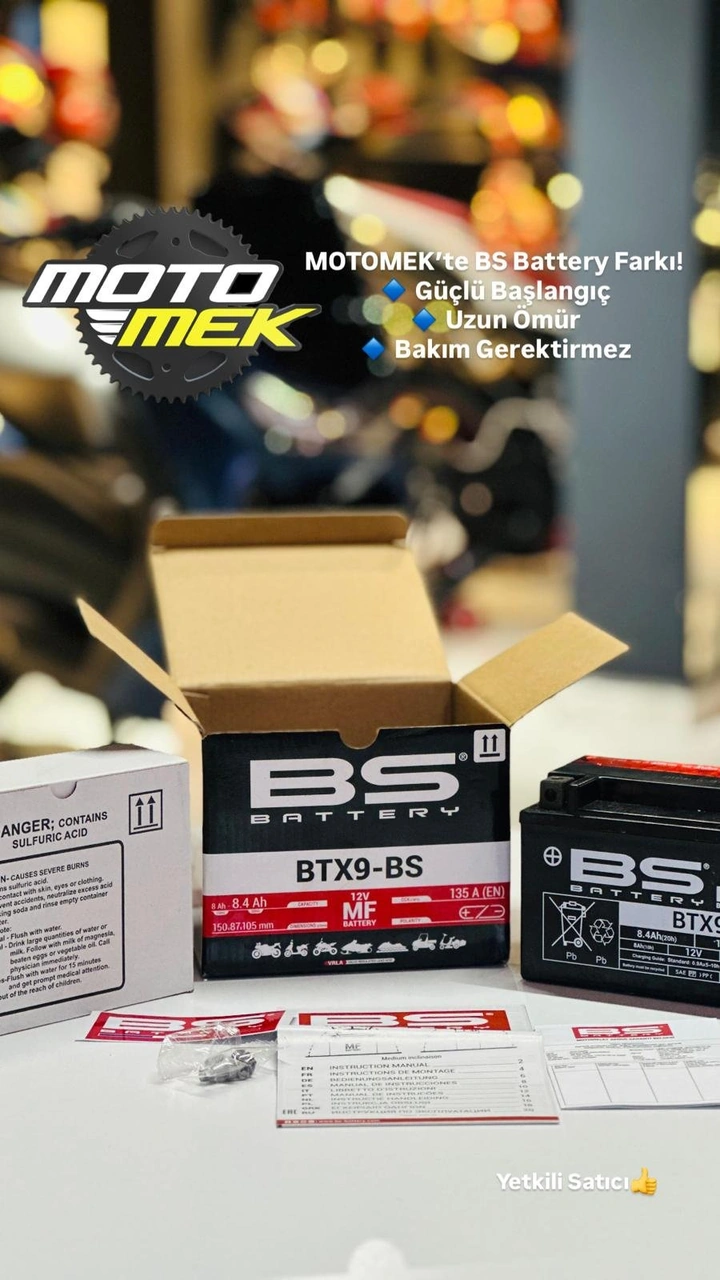 Suzukı V-strom 800/v-strom 800 De Uyumlu Bs Battery Btx9 Motosiklet Aküsü