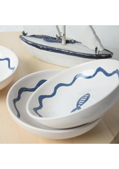 Keramika Marin Halka Sosluk/çerezlik 13 Cm 6 Adet 22874 Diğer