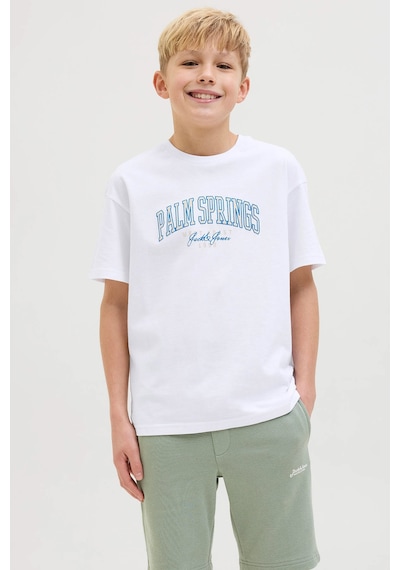 Jack & Jones Jjdetroıt Tee Ss Crew Beyaz Erkek Çocuk Kısa Kol T-shirt 000000000102257578 Beyaz