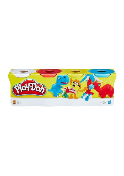 B5517 Play-doh 4'lü Hamur / +2 Yaş Çok  Renkli