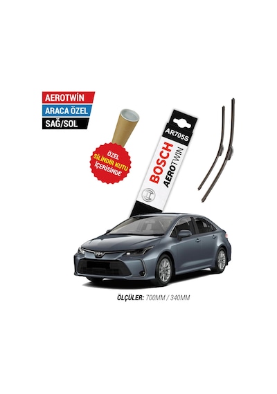 Toyota Corolla Uyumlu Silecek Seti 2019-2022 Bosch Aerotwin Ar705S