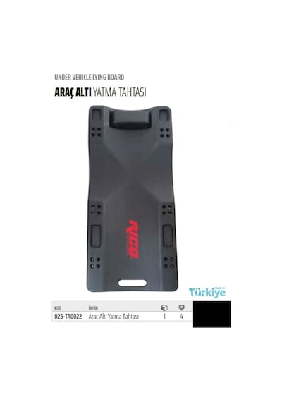 025-ta0022 Araç Altı Yatma Tahtası