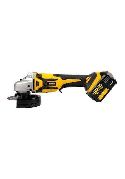 Rtrmax RTX2055 Şarjlı Avuç Taşlama Makinası Kömürsüz 115 mm 2x4 Ah Çift Akü X-Lion - Akü Dahil