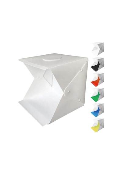 Katlanabilir Ürün Fotoğraf Çekim Çadırı 40x40 Cm Led Işıklı