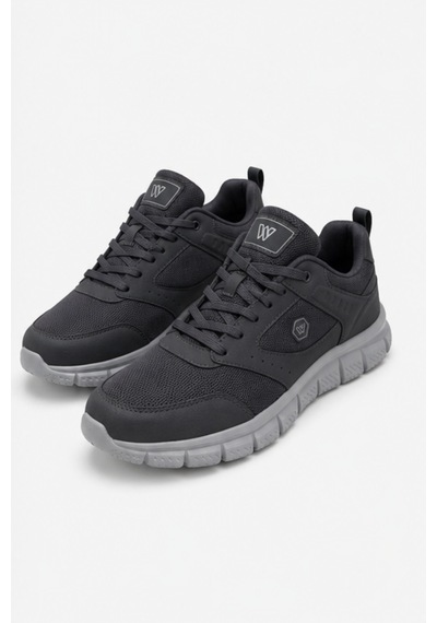 Purewalk Unisex Füme Kalın Tabanlı Spor Ayakkabı - Hafif Esnek Günlük Yürüyüş Sneaker Rahat Koşu...