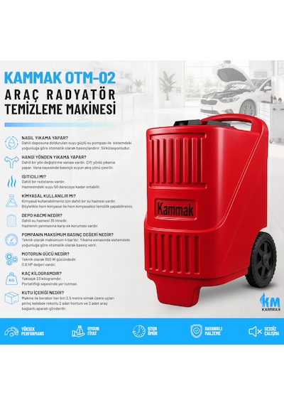 Kammak Otm-02 Araç Radyatör Temizleme Makinesi
